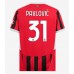 Maillot de foot AC Milan Strahinja Pavlovic #31 Domicile vêtements 2024-25 Manches Courtes